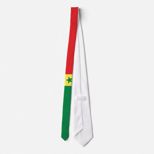 Senegal Flag Stropdas (Achterkant)