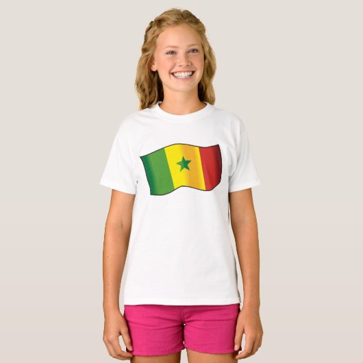 Senegal Flag T-shirt (Voorkant volledig)