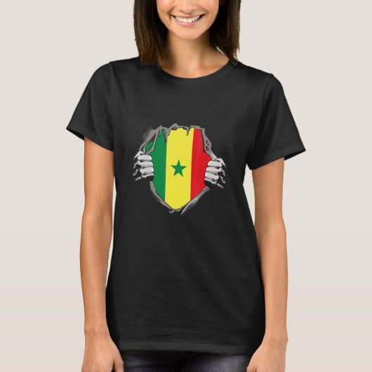 Senegal Flag T-shirt (Voorkant)