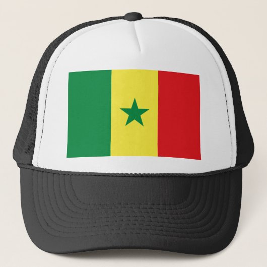 Senegal Flag Trucker Pet (Voorkant)
