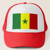 Senegal Flag Trucker Pet (Voorkant)
