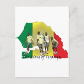 Senegal Futbol Briefkaart (Voorkant)