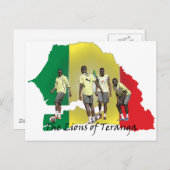 Senegal Futbol Briefkaart (Voorkant / Achterkant)