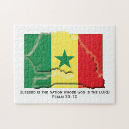 SENEGAL | Gezegende natie | SENEGALESE VLAG Legpuzzel