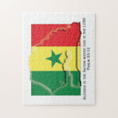 SENEGAL | Gezegende natie | SENEGALESE VLAG Legpuzzel (Verticaal)