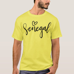 Senegal Hart Vrouwen Liefde Senegal T-shirt