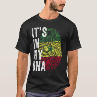 Senegal Het zit in mijn DNA Cute Senegalese vinger T-shirt