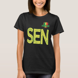 Senegal Human-Flag Group Letter S en E en N Sene T-shirt