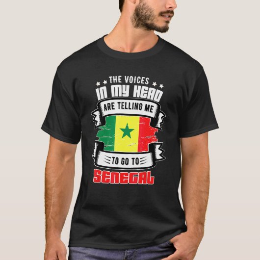 Senegal In My Head T-shirt (Voorkant)