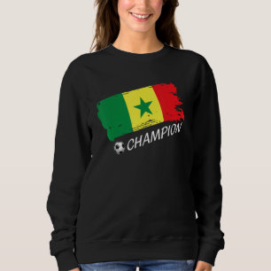 Senegal Kampioen Senegal Voetbal Fan Nationaal Te Trui