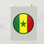 Senegal-kwaliteitslakkencirkel Briefkaart (Voorkant / Achterkant)