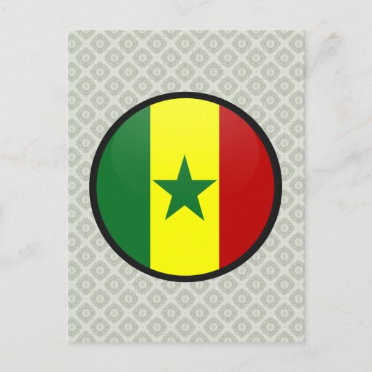 Senegal-kwaliteitslakkencirkel Briefkaart (Voorkant)