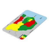 Senegal Landkaart Vlag Magneet (Linkerzijde)
