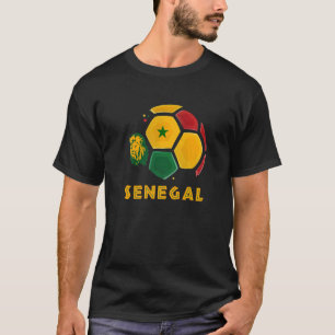 Senegal Lions Senegal Vlag Football Soccer Fans T-shirt