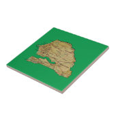 Senegal Map Tile Tegeltje (Zijkant)