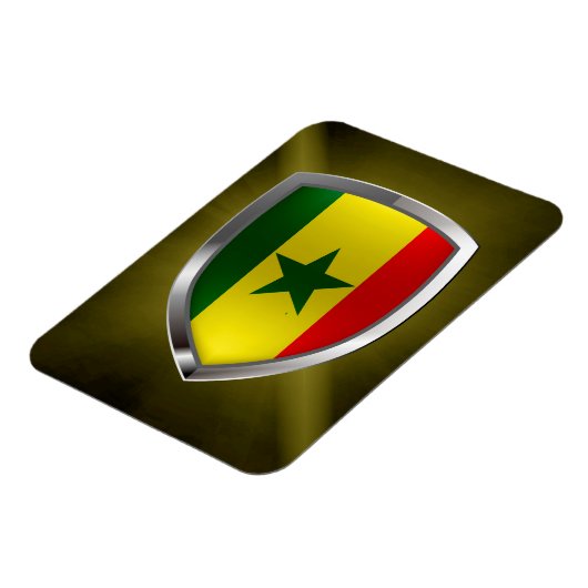 Senegal Metallic Embleem Magneet (Linkerzijde)