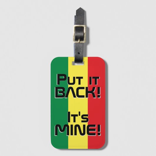 Senegal National Flag Funny Patriotic Bagagelabel (Voorkant (verticaal))