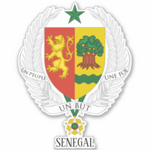 Senegal - nationale wapenstilstand patriottische s sticker
