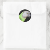 SENEGAL PAPEGAAIENKOP RONDE STICKER (Tas)