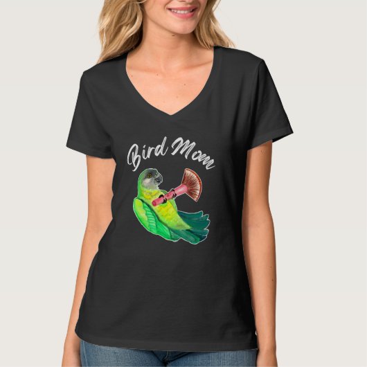 Senegal Parrot Bird Ma Waterverf T-shirt (Voorkant)