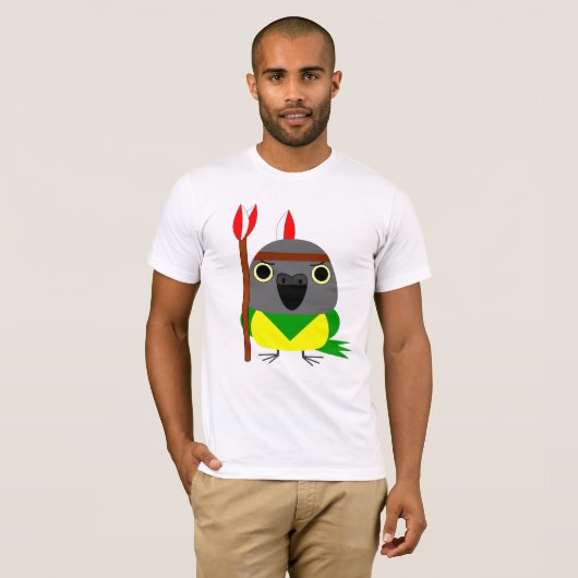 Senegal Parrot, Indiaas Indiaas T-shirt (Voorkant volledig)