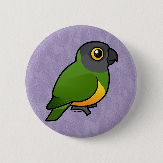 Senegal Parrot Ronde Button 5,7 Cm (Voorkant)