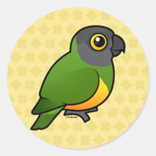 Senegal Parrot Ronde Sticker