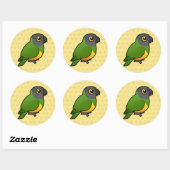 Senegal Parrot Ronde Sticker (Vel)