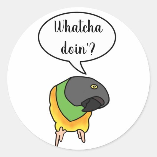 Senegal Parrot Sticker (Voorkant)