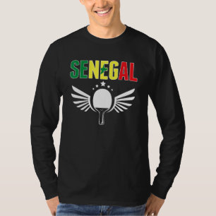 Senegal Ping Pong Ondersteun Senegalees Tafeltenni T-shirt