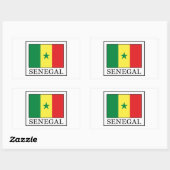 Senegal Rechthoekige Sticker (Vel)