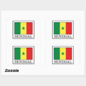 Senegal Rechthoekige Sticker (Vel)