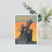Senegal Reis Oude Stijl Briefkaart (Staand voorkant)