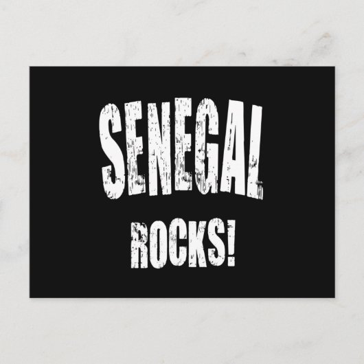 Senegal Rocks! Briefkaart (Voorkant)