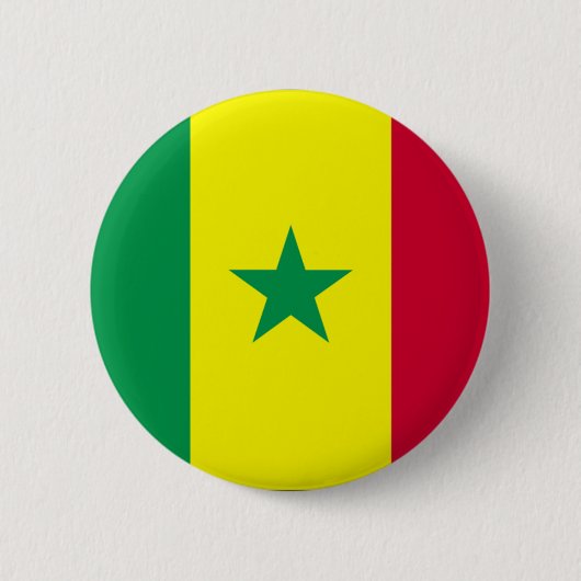 Senegal Ronde Button 5,7 Cm (Voorkant)