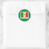 Senegal Ronde Sticker (Tas)
