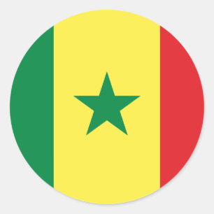 senegal ronde sticker