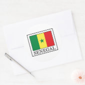 Senegal Ronde Sticker (Envelop)
