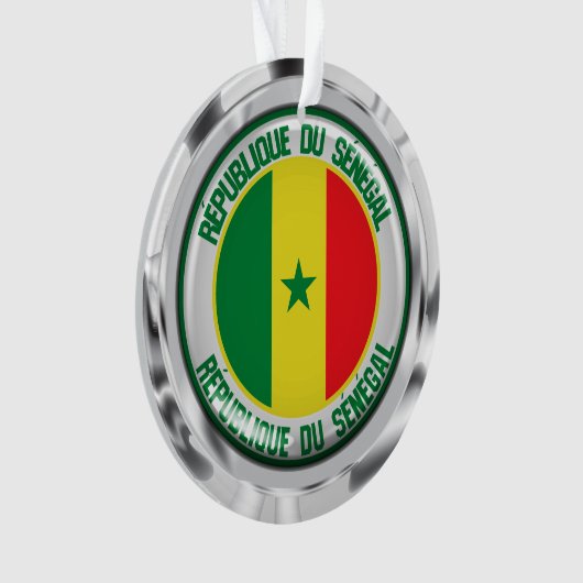 Senegal Round Emblem Ornament (voorkant)