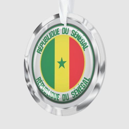 Senegal Round Emblem Ornament (voorkant)