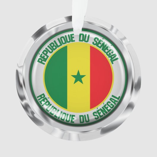 Senegal Round Emblem Ornament (voorkant)