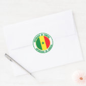 Senegal Round Emblem Ronde Sticker (Envelop)