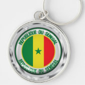 Senegal Round Emblem Sleutelhanger (Voorkant)
