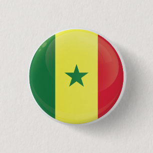 Senegal Round Icon Flag Ronde Button 3,2 Cm
