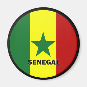 Senegal Roundel kwaliteitsvlag Magneet