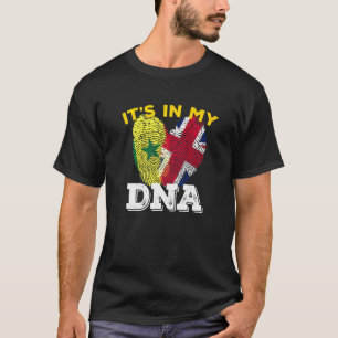 Senegal Senegalese Engeland Vlag hand hand gemengd T-shirt