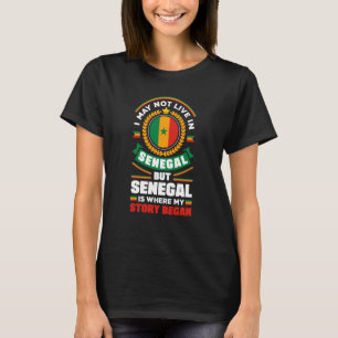Senegal Senegalese Senegal Vlaggenprijslijst T-shirt