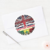 Senegal Senegalese UK - Britse boom Ronde Sticker (Envelop)