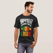 Senegal Senegalese vlag gebeurt het meest als ik i T-shirt (Voorkant volledig)