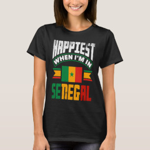 Senegal Senegalese vlag gebeurt het meest als ik i T-shirt
